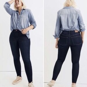 NWT Madewell 9" Mid-Rise Campton Wash Magic‎ Pockets Skinny Jeans